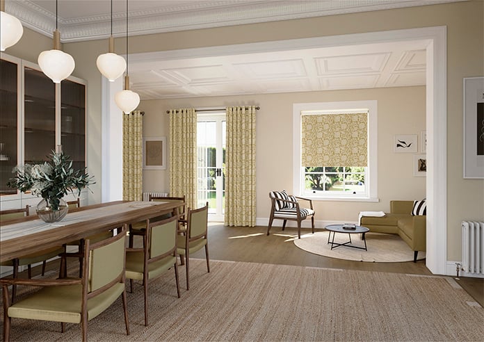 Land & Shore Rowallane (Blackout), Ochre - Twist&Fit Roller Blind - Image 7